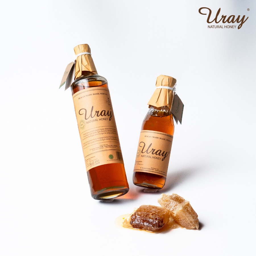 Madu Uray | Natural Honey Royal Jelly &amp; Bee Pollen 875gr | Madu Murni