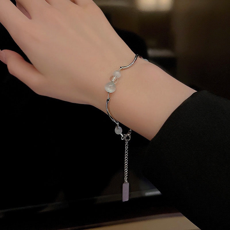 Gelang Tangan Model Mata Kucing Geometris Tidak Teratur Untuk Aksesoris Tangan