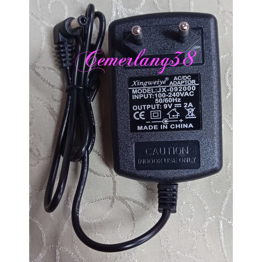 AC DC Adaptor 9V 2A  Body besarSwitching Adapter 9 V 2 A Power Supply 9 Volt 2 Amper