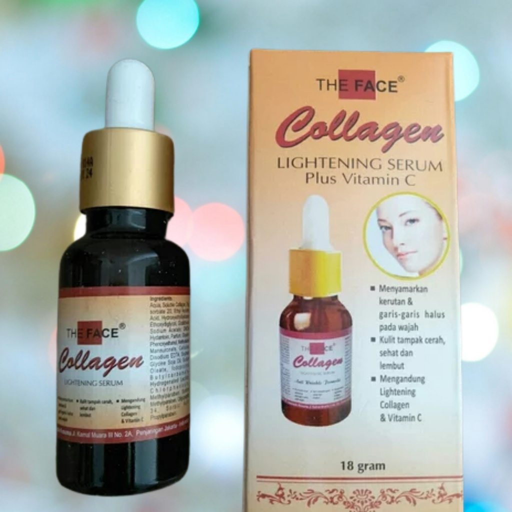 THE FACE COLLAGEN Serum Lightening Plus Vitamin C 18g - Apple_Kosmetik