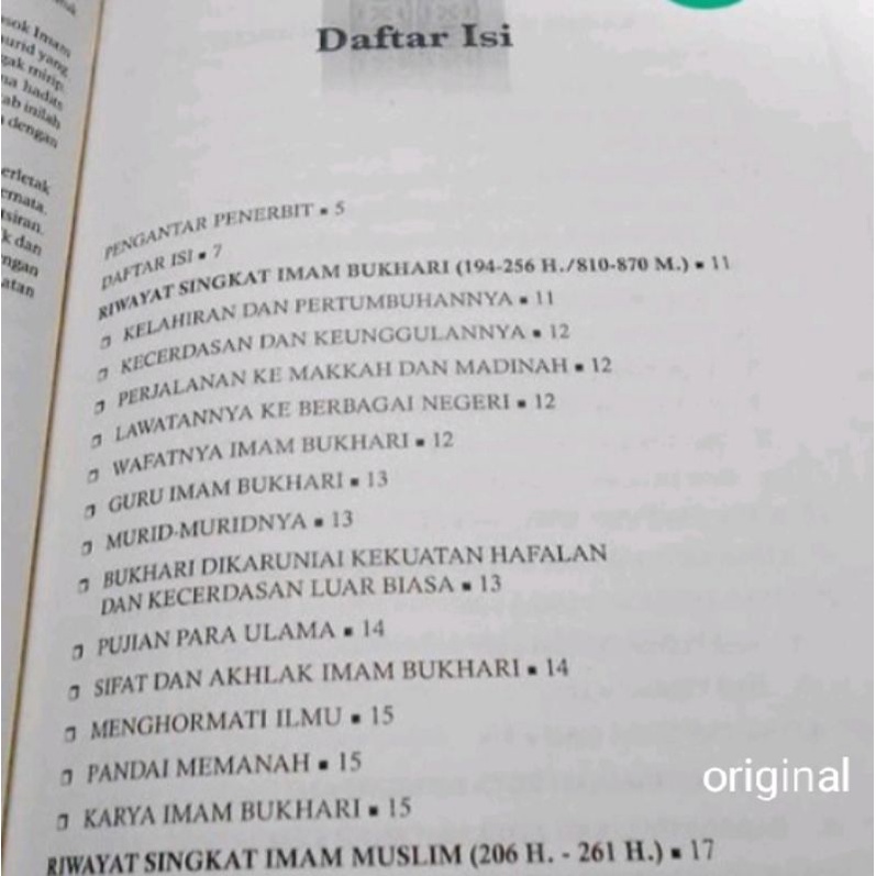 Buku Shahih Bukhari Muslim - Imam Bukhari &amp; Imam muslim / Jabal