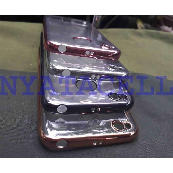 NEW CASE LIST CHROME XIAOMI REDMI 4X /TPU/SOFTCASE/SOFT/LUXURY/SHINING - HITAM MILENIA