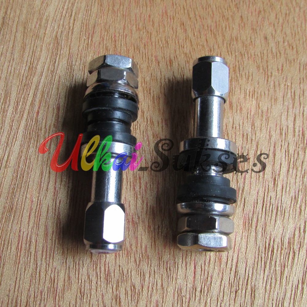 Variasi Aksesoris Pentil Ban Tubeles Besi Chrome Sparepart Universal Murah harga 1pcs