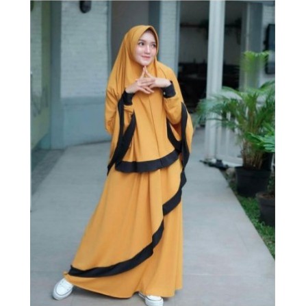 Baju Gamis Remaja Kekinian Dan Terbaru 2020 Bahan Moscrepe W Fs142