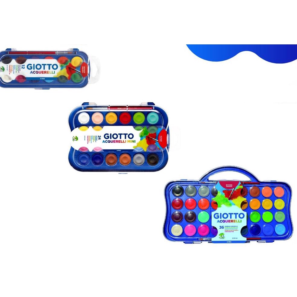 

SGS Giotto Acquerelli Set 12 ,24 ,36 Warna Watercolor Cake Cat Air