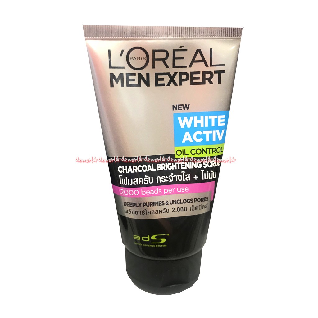 L'oreal Men Expert White Active Oil Control Charcoal 100gr Sabun Muka Pria L'oreal Men Expert Whiteactive Untuk Muka Berminyak