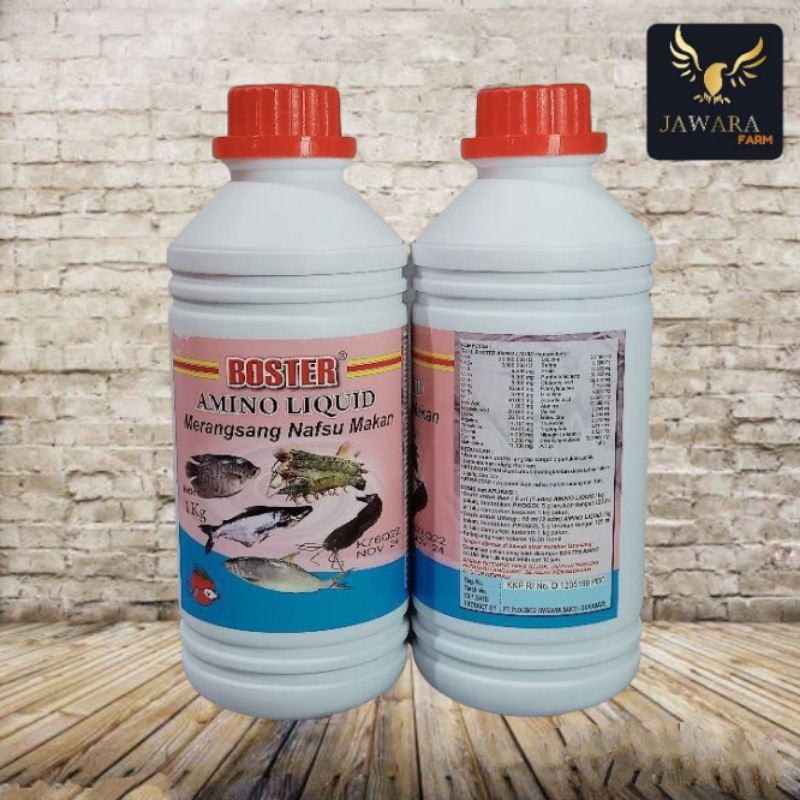 Boster AMINO LIQUID 1 LITER Perangsang Nafsu Makan Ikan