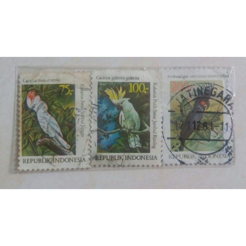 

Perangko Burung Kakatua Tahun 1981 Set Lengkap 3 pcs Perangko Indonesia