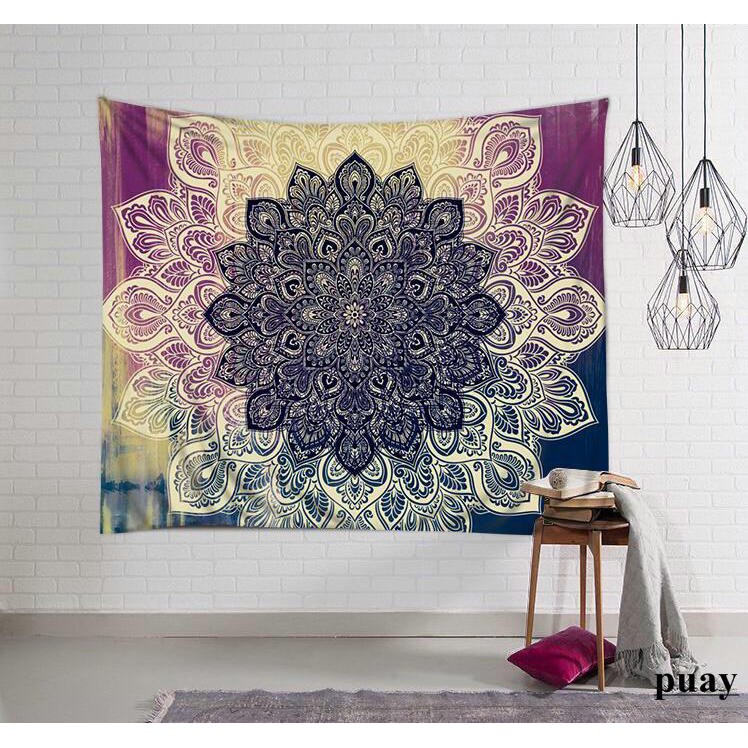 Kain Handuk Mandala Multifungsi dengan Gambar Motif Bergaya Nordic Nordic