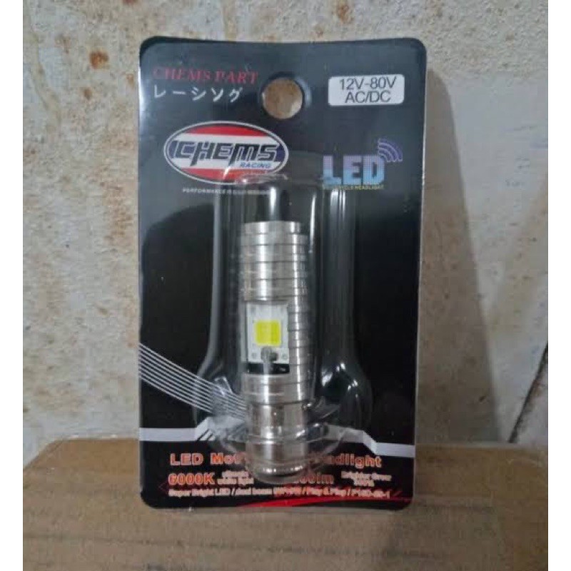 Lampu LED Motor Bebek Matic AC DC H6 2 Sisi