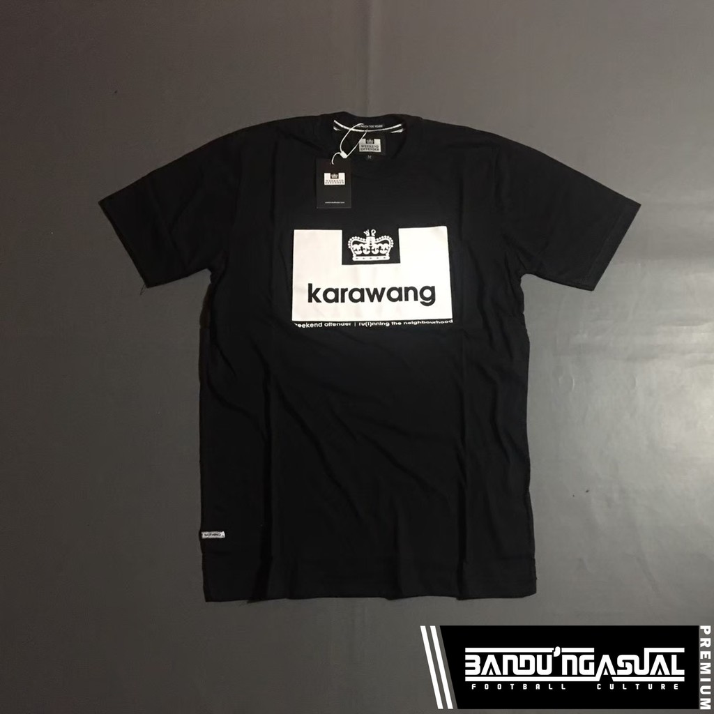 TSHIRT "WEEKEND OFFENDER" SERIES CITY KARAWANG (BLACK)