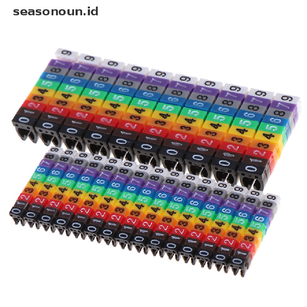 (seasonoun) Penanda Kabel Tipe C Warna-Warni Untuk 1.5 / 2.5 / 4 / 6mm2