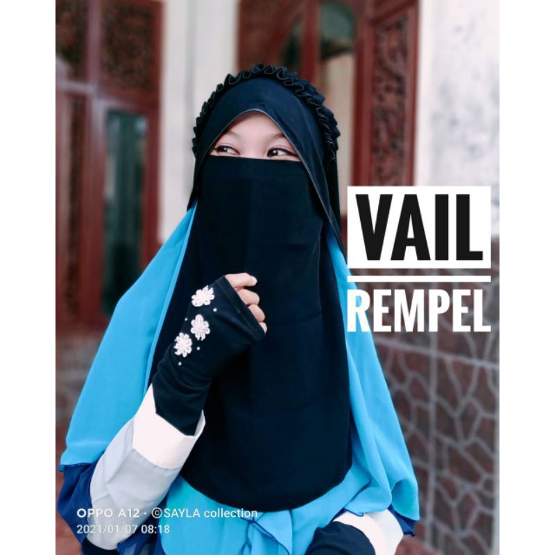Aneka Macam Niqab Veil/Cadar 2 layer Veil/Niqab Veil Bando/Niqab Veil Manik/Niqab Veil Kupu