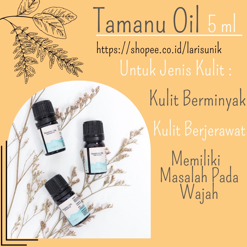 Serum Bopeng Wajah Penghilang Bekas Jerawat Flex Hitam Bintik Hitam Bruntusan Stretch Mark Acne Scars TAMANU OIL 5ml Falabell BPOM Oil