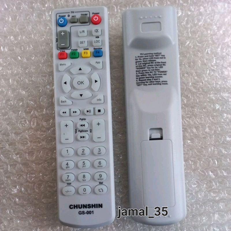 REMOTE REMOT STB USEE INDIHOME SPEDDY TV ZTE ZXV10 B860H ORIGINAL CHUNSHIN