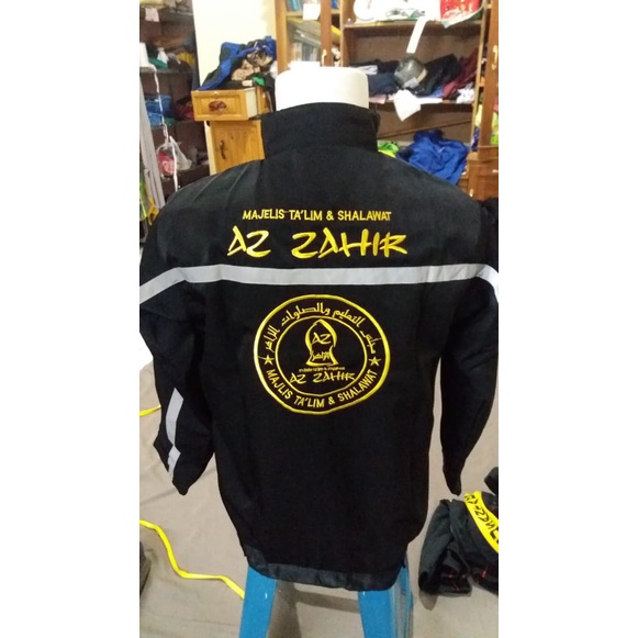 (BIG PROMO) JAKET majelis AZ-ZAHIR UKURAN M, L, XL / jaket majlis BISA TAMBAH BORDIR