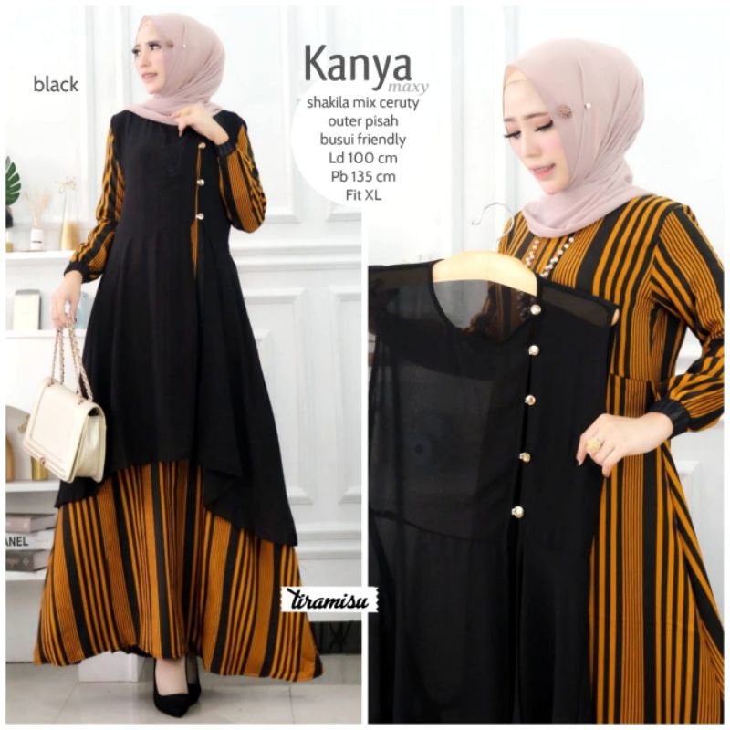 Kanya Set Outer / Gamis Muslimah Set Outer