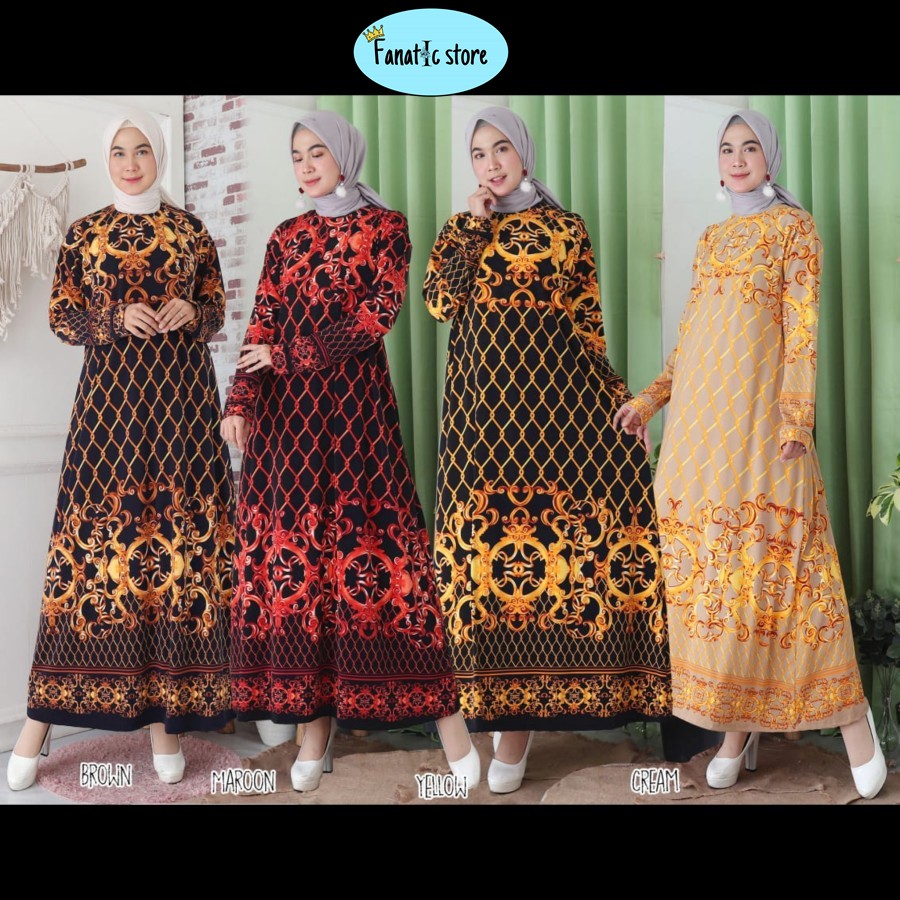 pakaian baju Gamis dress Sultan Jersey Lemonskin Jumbo muslim wanita cewek terbaru kekinian 2020