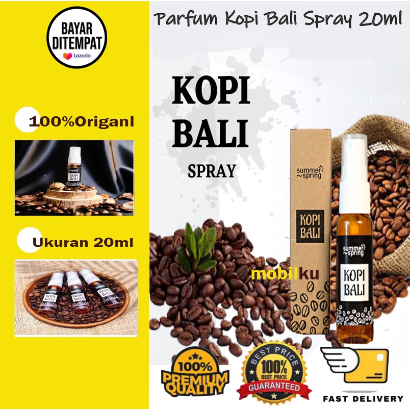 [BISA COD] Parfum Kopi Bali Spray Pengharum Mobil Ruangan Pewangi Botol 20ml