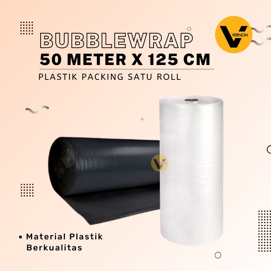 

Bubble Wrap Hitam atau Putih 125 cm x 50 meter x 2,4 Kg