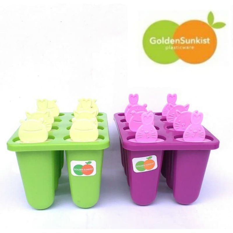 Cetakan es krim golden sunkist / cetakan jelly / cetakan eskrim BPA Free