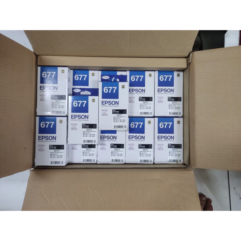 Tinta Epson 677 Black Dan 678 Color C/M/Y Original