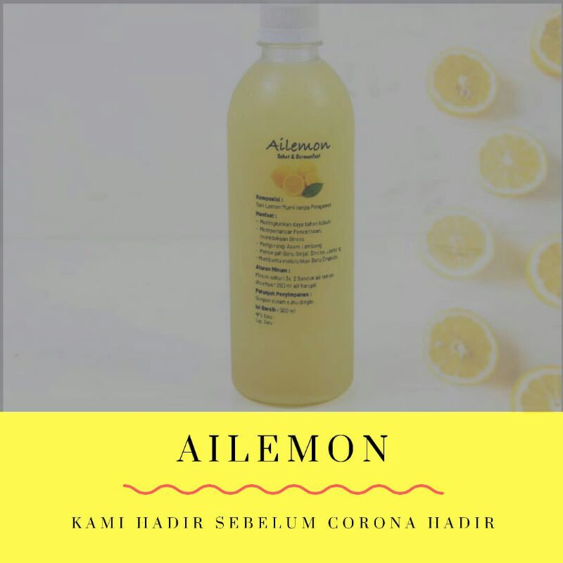 

Vitamin C alami Juice lemon 500ml AiLemon