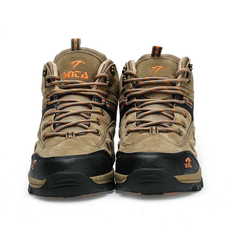 Terlaris Sepatu Gunung / Hiking Wanita Boot Mid SNTA 471 Beige Elegan