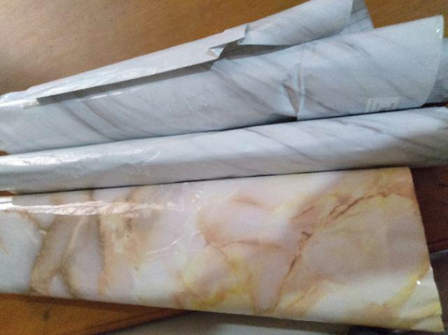 Dinding Stiker Wallpaper Desain Motif Marmer Granit untuk 