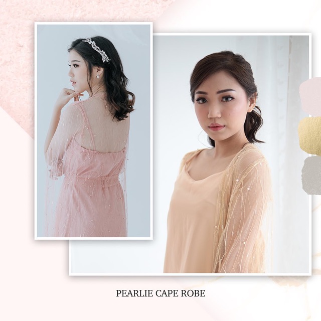 𝙏𝙪𝙩𝙪𝙡𝙡𝙚 Pearlie Cape Robe Pink