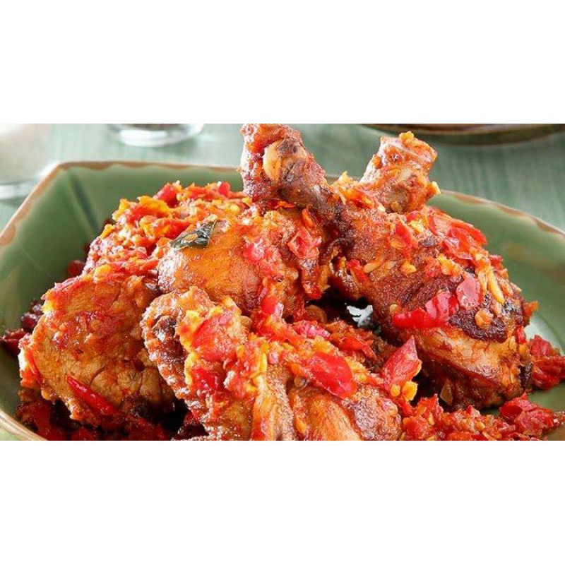 

ayam 1 ekor di masak opor ayam/balado pedas/kecap bombay/tepung krispy fried chiken