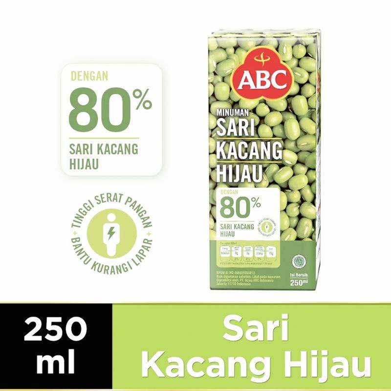 

ABC sari kacang hijau 4x 250ml