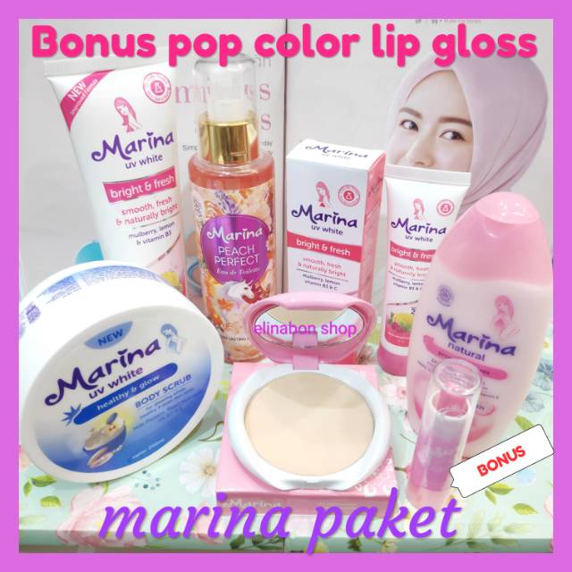 Marina paket bonus lip gloss