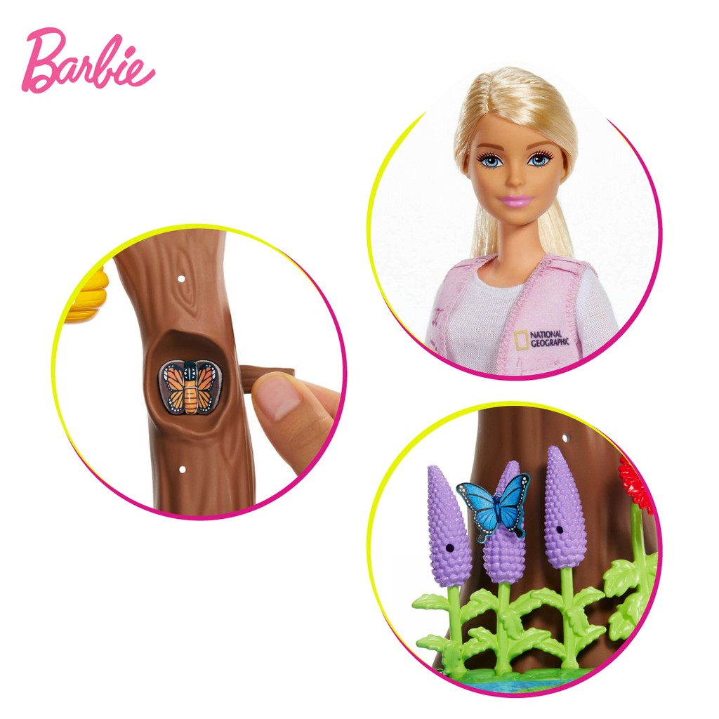 barbie national geographic entomologist doll and themed playset