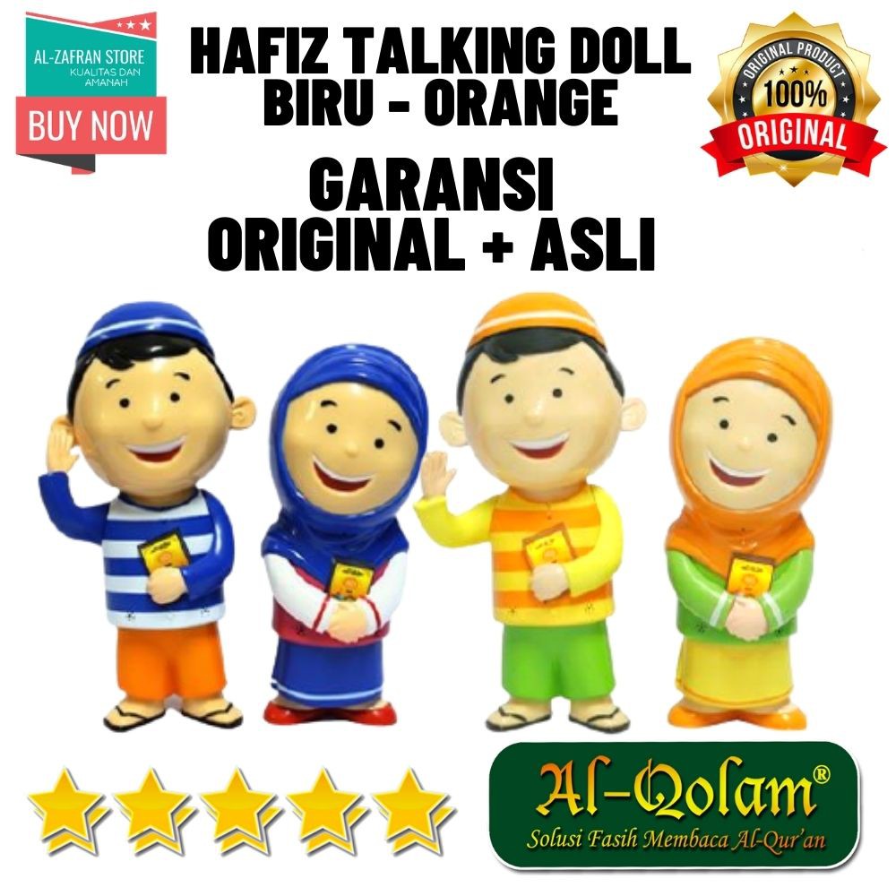 Boneka Smart Hafiz Hafidz Hafis Hafizah Talking Doll Junior New Promo Versi 4 Al Qolam