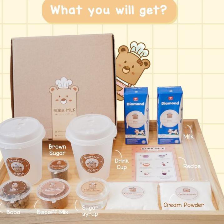 

Discount Today Bearkery - Boba Milk DIY KIT