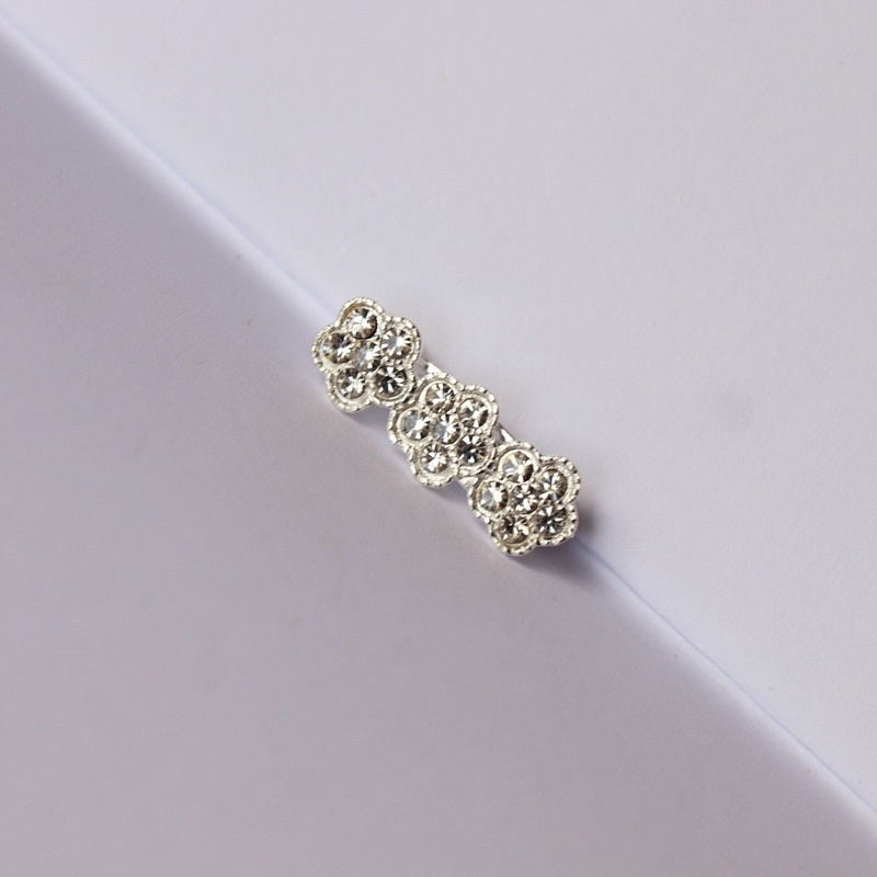 Bros Kecil Bros Mini Silver Part 2 Bros Jilbab Bros Hijab Bros Dagu Bros Imut Bros Cantik Brooch BZO-Bunga3