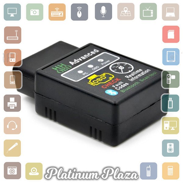 Bluetooth Car Diagnostic OBD2 V1.5 - ELM327 - Black`E3B05Q-