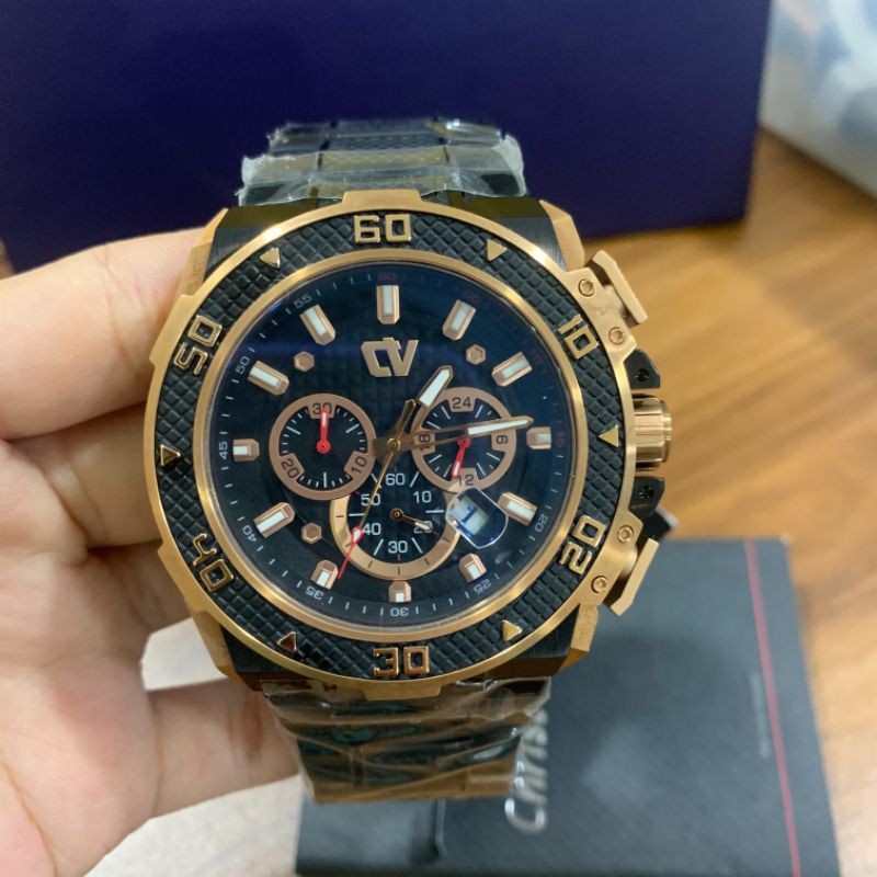 JAM TANGAN CHRIST VERRA CV C 71100G 18 BLK GARANSI 2 TAHUN RESMI