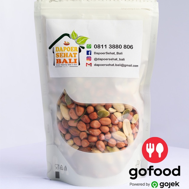 

Roasted narural mix nuts & seeds 500gr