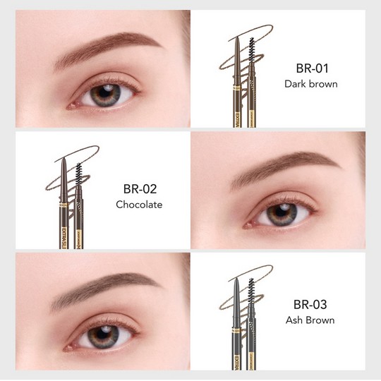⭐ BAGUS ⭐ YOU EXTRA SLIM BROW PENCIL | Chocolate Dark Brown Ash Brown