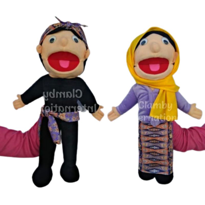 Boneka Tangan Muppet Karakter Abang dan None Jakarta | Boneka Edukasi