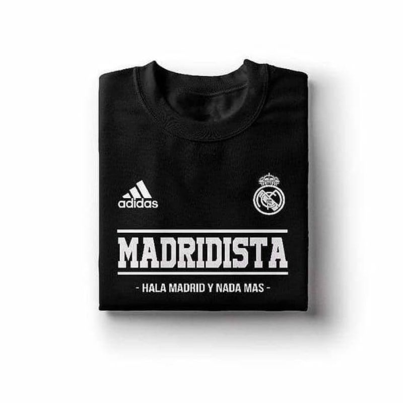 0Kaos Tshirt Baju Obral Murah Combed 30 Distro Adidas Real Madridista Hala Madrid Y Nada Mas polos c