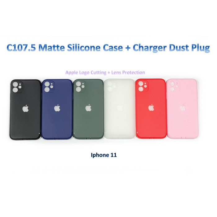 C107.5 Iphone 11 / 11 PRO / 11 PRO MAX  Colourful Ultrathin Silicone Case / Matte Case