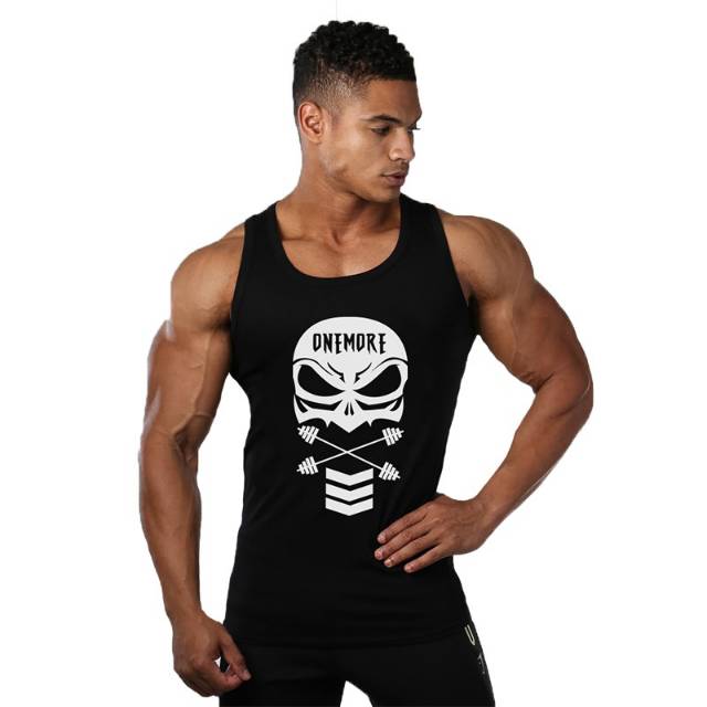 Kaos Singlet Onemore Vector Warna Hitam