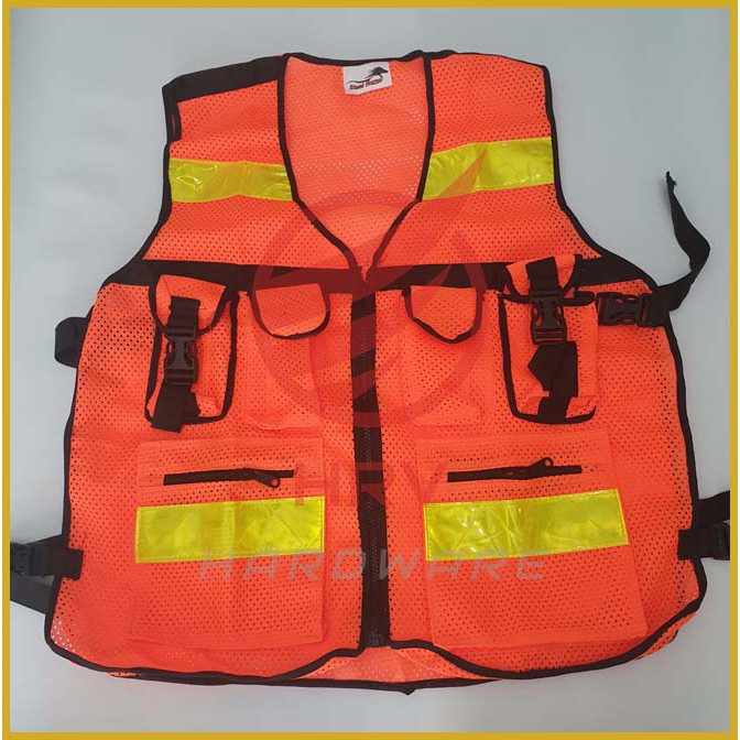 ROMPI SAFETY 6 KANTONG  INDUSTRIAL SAFETY VEST