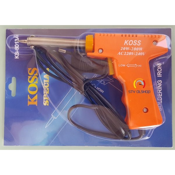 SOLDER GUN SOLDER PISTOL SOLDER TEMBAK KOSS 20-200W MURAH