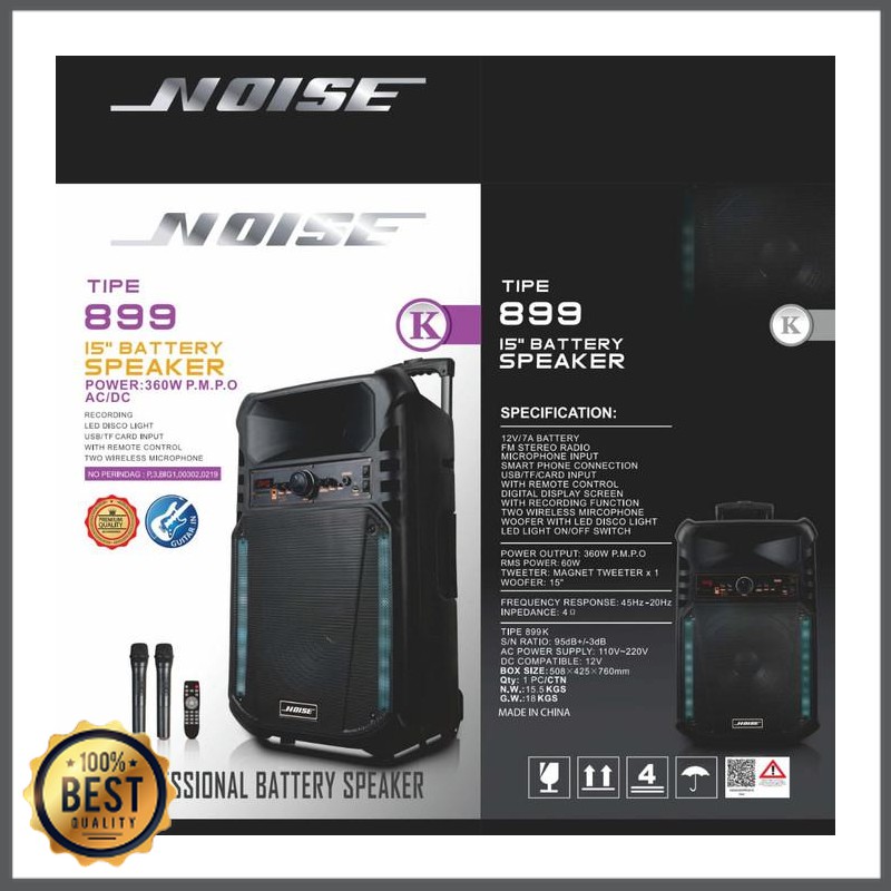 Waqasd Shop -  Speaker portable Noise 899 K original noise 899K / 899 k / 899k TK-2450-1083