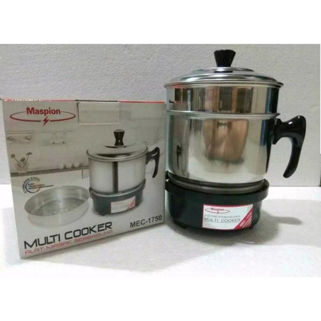 Maspion MEC 1750 Multi Cooker Panci Listrik Serbaguna Teko Mug Electric Serbaguna