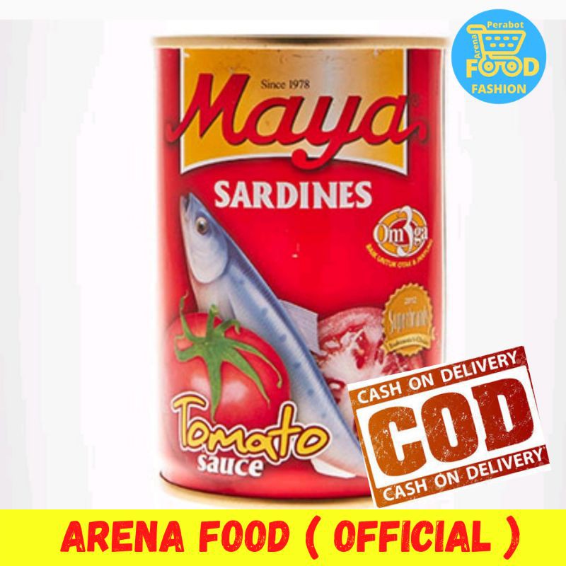 

[✓COD ] MAYA SARDINES CAN 425 GR | SARDEN MAYA 425 GR